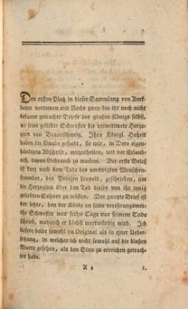 Anekdoten von König Friedrich II. von Preussen, und von einigen Personen, die um ihn waren : nebst Berichtigung einiger schon gedruckten Anekdoten. 1