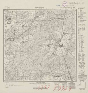3328 (alte Nr.: 1747) Gr. Oesingen, Meßtischblatt (4cm - Karte)