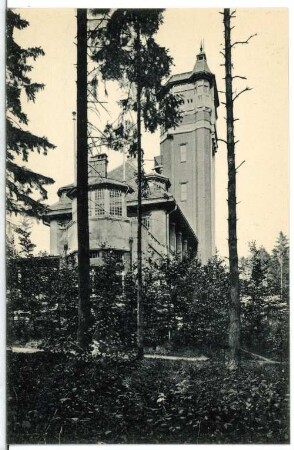 Karlsbad. Café und Restaurant Aberg (1905) : Karlsbad. Café und Restaurant Aberg mit Aussichtsturm (1904-1905; Josef Waldert nach Entwurf von Rudolf Melichar)