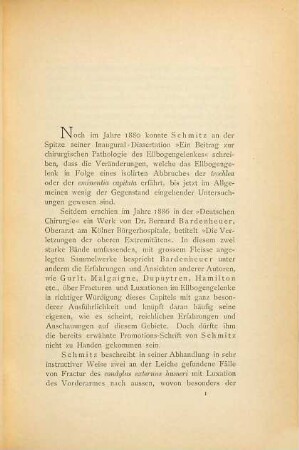 Ein weiterer Beitrag zur chirurgischen Pathologie des Ellbogengelenks