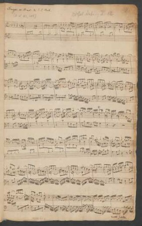 Fugen; cemb/org; a-Moll; BWV 958