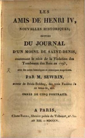 Les amis de Henri IV.