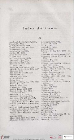 Index Auctorum