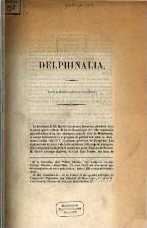 Delphinalia publié par H. Gariel, 1