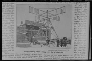 Leipzig-Sellerhausen-Stünz. Windmotor, aus: Der Leipziger vom 9.3.1907