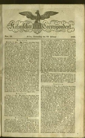 Kölnischer Correspondent. 1830-1832