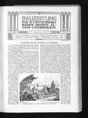 Konzerthaus für den Liederkranz in Reutlingen