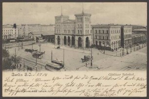 Ansichtskarte Bahnhofsvorplatz, Görlitzer Bahnhof