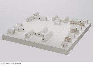 Typenhaus für Afrikaner aus Betonfertigteilen, Hook-on-Slab-Konstruktion - Modell der Variationen des Haustyps