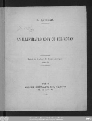 An Illustrated Copy of the Koran