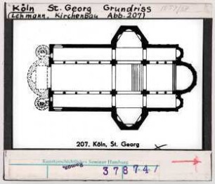 Köln: St. Georg, Grundriss