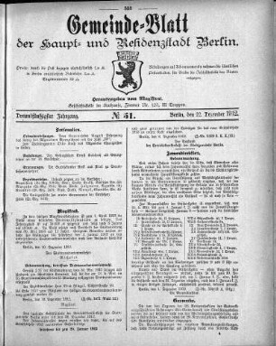 1912,51: No. 51, 22. Dezember 1912