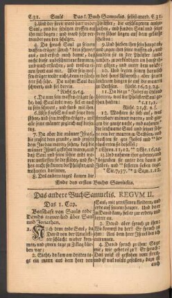 Das andere Buch Samuelis. Regum II