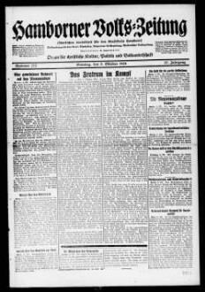 Hamborner Volks-Zeitung. 1911-1929