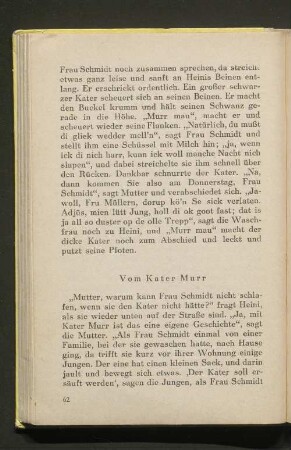 Vom Kater Murr