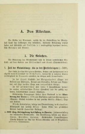 1. Zeit der Entwicklung: bis zu den Perserkriegen (-500)