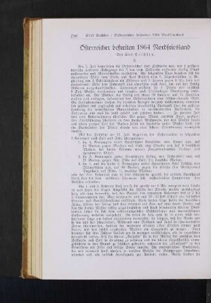 Österreicher befreiten 1864 Nordfriesland Von Ernst Erichsen. II.