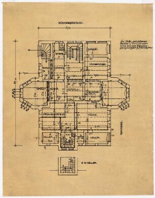 Wohnhaus und Jugendheim Zwirner, Löwenberg: Grundriss Küchengeschoss