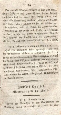 §. 2. Chargirung rückwärts.