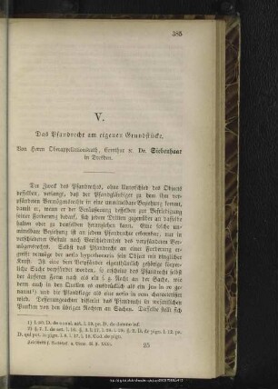 Abhandlungen und Rechtsfälle