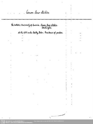Canon law studies