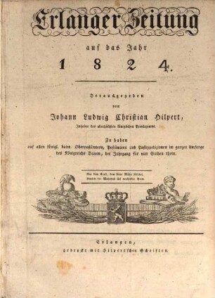 Erlanger Zeitung. 1824