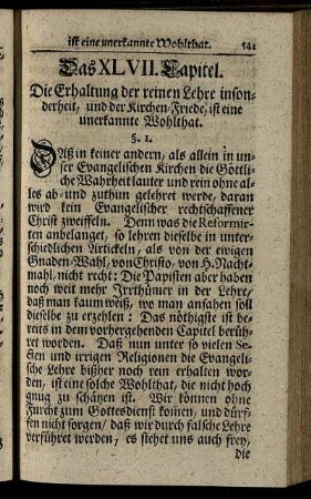 Das XLVII. Capitel. - Das LI. Capitel.