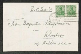 Brief von Heinrich Grünfeld an Margarete Hauptmann