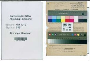 Entnazifizierung Hermann Bommes , geb. 05.06.1893 (Bankangestellter)