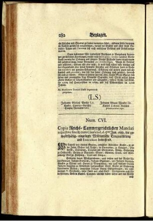 Num. CVI.