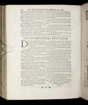 Oratio Menaschs, Regis Judæ.