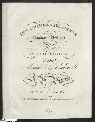 Johann Peter Pixis, Rondeau Hongrois pour deux Piano-Forte composé... par J. P. Pixis (1. Klavier)