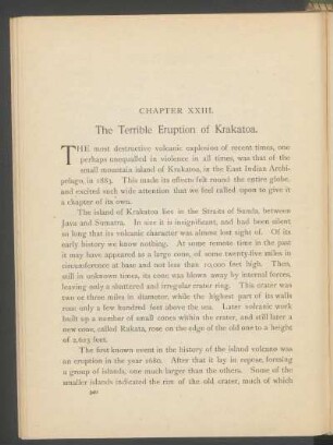 Chapter XXIII. - The terrible eruption of Krakatoa.