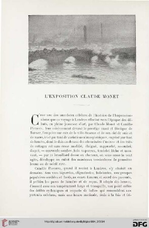 3. Pér. 32.1904: L' exposition Claude Monet