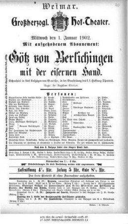 Götz von Berlichingen mit der eisernen Hand