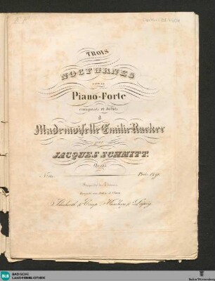 Trois nocturnes pour le piano-forte : op. 125