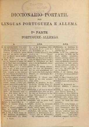 Diccionario portatil das linguas portugueza e allemã por D. Ant. Edm. Wollheim da Fonseca : (Handwörterbuch der deutschen und portugiesischen Sprache von ...), 1