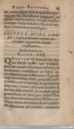 LIBRI PRIMI PARS SECUNDA.