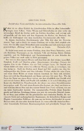 Zerfall einer Form und Kultur im internationalen Chaos aller Stile