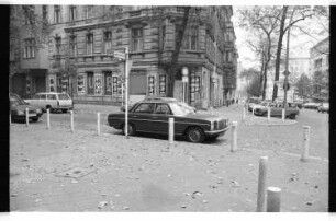Kleinbildnegative: Langenscheidt- Ecke Erdmannstraße, 1983