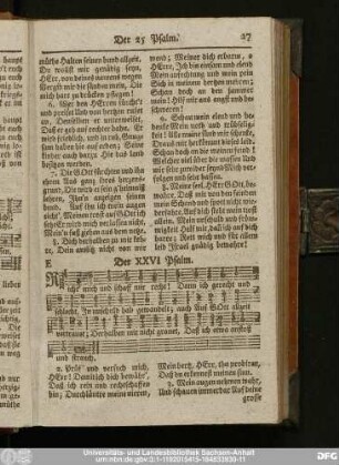 Der XXVI Psalm.