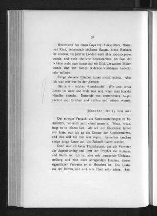 [München] den 14. Juni 1911