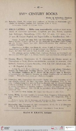 XVIth century books (Nr. 153 - 171)