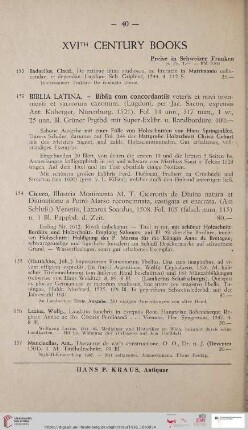 XVIth century books (Nr. 153 - 171)