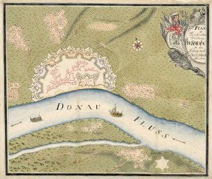 Plan der Türckischen Festung Widdin (Vidin) in dem Königreich Bulgarien an[no] 1738