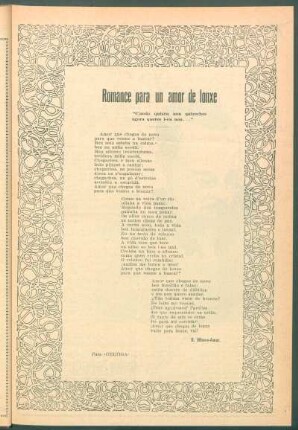 Romance para un amor de lonxe