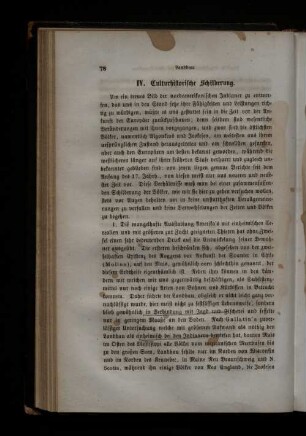 IV. Kulturhistorische Schilderung.
