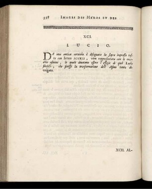 XCI. Lucio. [ ... mit Abbildungsbeschreibung.]