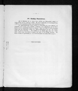 IV. Sonstige Baulichkeiten.