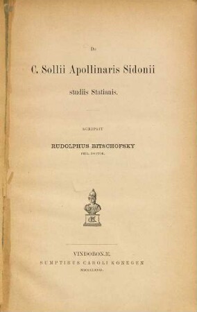 De C. Sollii Apollinaris Sidonii studiis Statianis